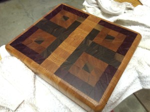 End grain chop block